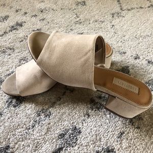 Forever 21 tan suede mules